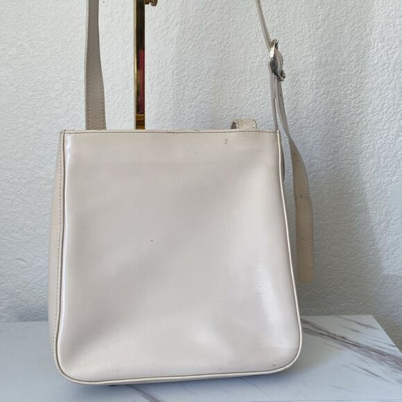 Vintage White Tan Longchamp Bag - Picture 7 of 13